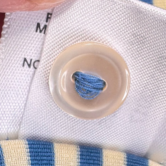 Peter Millar Summer Comfort Polo Men's XL Yellow Stripe Performance Golf Stretch - Picture 10 of 11